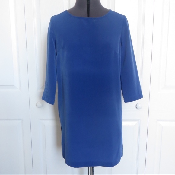 BCBGeneration Blue Mini Shift 3/4 Sleeve Dress, Size XXS 🔴CLEARANCE🔴 - Picture 1 of 2